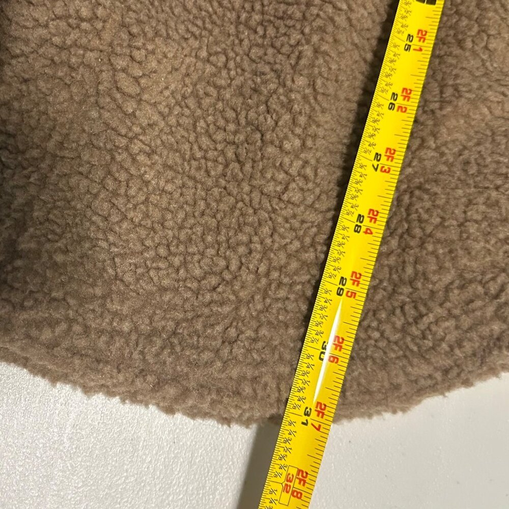 American Eagle Sherpa Button Up Shacket Shirt w Pockets Warm Winter Womans Small - Picture 10 of 10